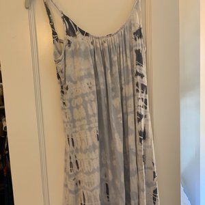 Gypsy 05 Grey and Blue Tie Dye Jersey Dress